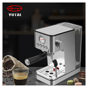 ماكينة صنع القهوة الكهربائية الأوتوماتيكية بسعر الجملة من Prime Quality Home Metal Professional ماكينة صنع قهوة اسبريسو مع خزان الحليب في الصين